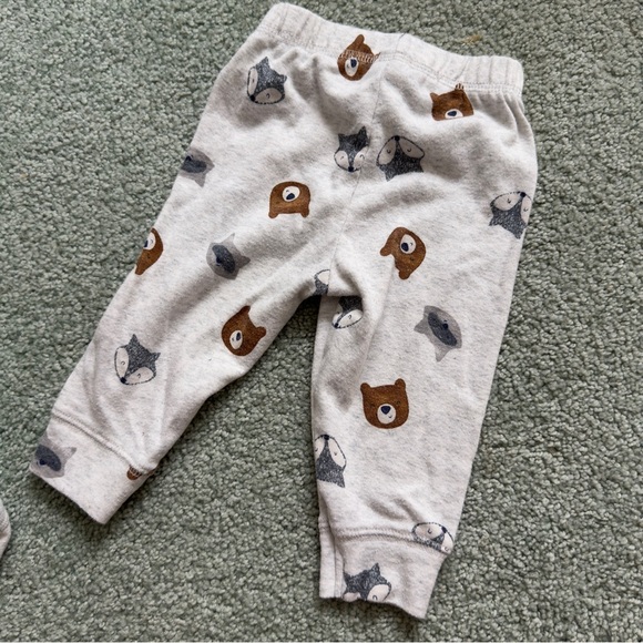 Adorable Gray Animal Print Kids two Piece - Picture 5 of 7